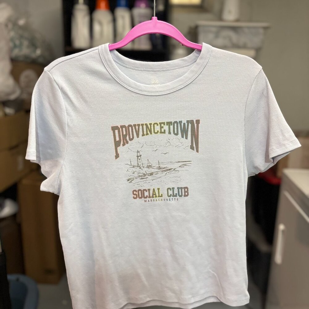 American Eagle AE Pride Graphic Hey Baby Tee - Provincetown Social Club - XXL - Picture 2 of 10